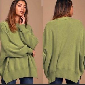 Free People Easy Street Tunic in Julep Green Small